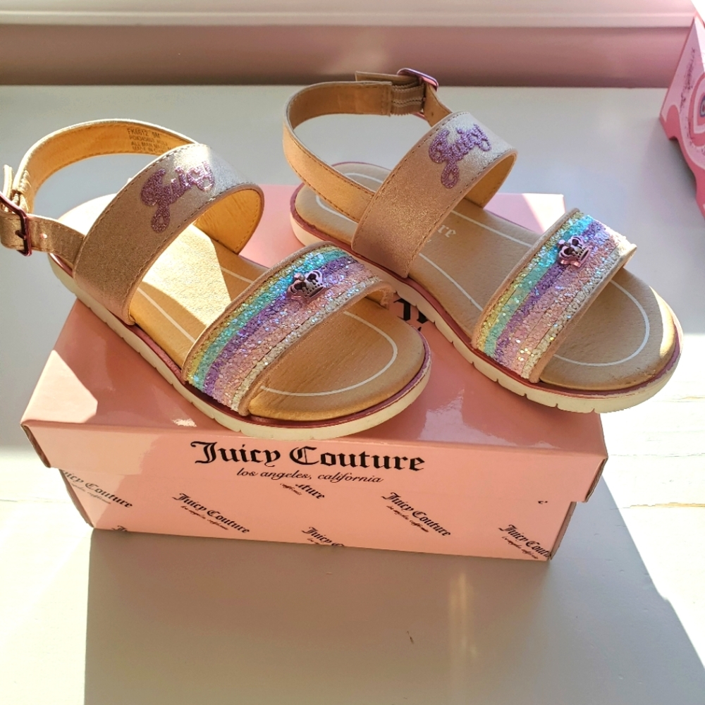 JUICY COUTURE toddler sandals sz 9
